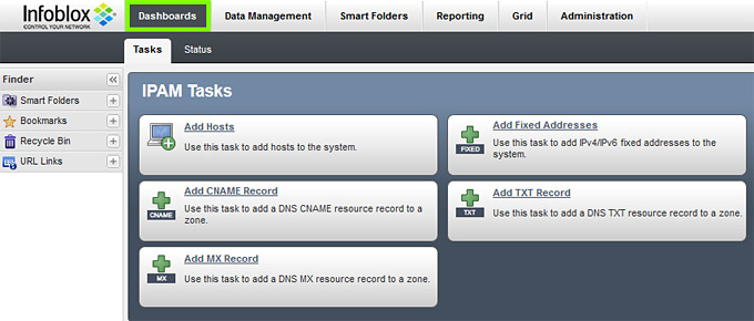 Tasks dashboard