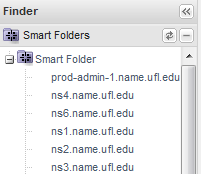 Smart folders panel